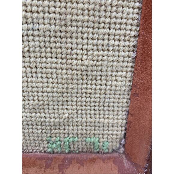 Vntg Morning Kachina 1976 Framed Needle Point Signed 18” x 13.5” Estate - Picture 5 of 8